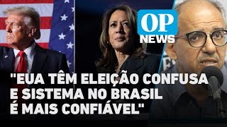 quotEUA têm eleição confusa e sistema no Brasil é mais confiávelquot diz jornalista l O POVO NEWS [upl. by Arocahs]