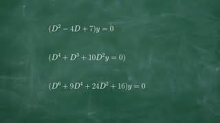 Homogeneous Linear Differential Equations with Constant Coefficients auxiliary equation Case 3 [upl. by Clarine748]