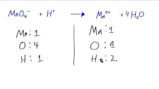 OCR AS Chemistry  Balancing Ionic Equations  example 2 [upl. by Ayt]