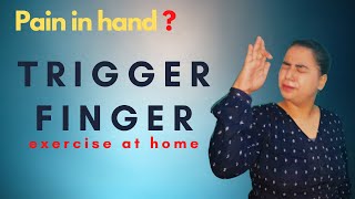 trigger finger exercise at home  Pain in hand  we therapist  hindi therapy video [upl. by Haiasi]