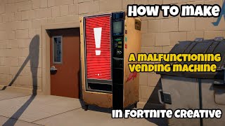 Fortnite creative Malfunctioning vending machine tutorial [upl. by Eet55]