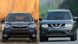 2016 Subaru Forester vs 2016 Nissan Rogue [upl. by Ayana]