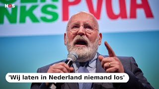 Frans Timmermans GroenLinksPvdA reageert op de exitpoll [upl. by Nauj]