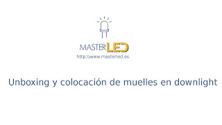 Colocación muelles downlight led [upl. by Ameehsat]