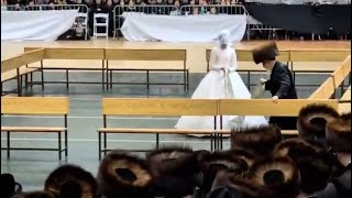 Skver Rebbe Dances Mitzvah Tantz At His Grandchild’s Wedding [upl. by Maisie]