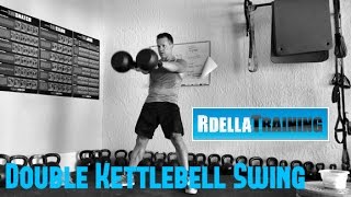 Kettlebell Exercises Double Kettlebell Swing [upl. by Eugatnom165]