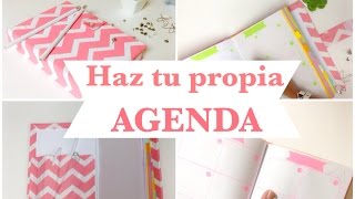 Como hacer una AGENDA  ó libretaencuadernado básico [upl. by Dlared]