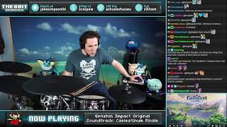 The8BitDrummer plays quotCaelestinum Finale Termini Stormterror  Dvalins Themequot — Genshin Impact [upl. by Snook740]