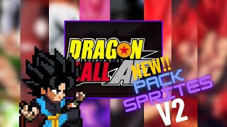 NEW PACK DE SPRITES V2 Heroes y Villanos DBAF [upl. by Arlon]