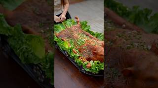 pig recipe cooking videoyoutubeshorts trendingshorts viralvideo [upl. by Refynnej]