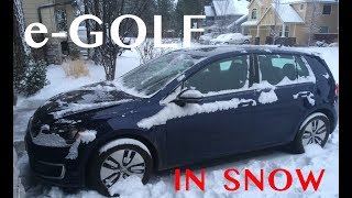 How is the VW eGolf in snow [upl. by Airdnahs]