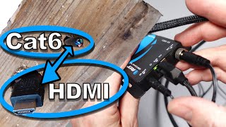 HDMI via a Cat6 cable works surprisingly well [upl. by Occer888]