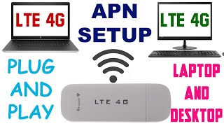 LTE 4G USB modem with wifi hotspot APN setup with complete installation for LAPTOP PC [upl. by Notsrik]