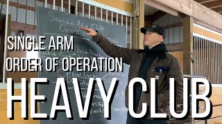 Single Arm Heavy Club  Steel Club  order of operation  general training overview [upl. by Filomena472]