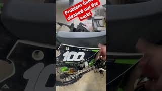 2 stroke sputtering bogging problem fixed  kx85 Revs clean [upl. by Llemor]