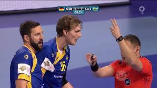 2016 Handball Euro 2016 Germany vs Sweden Group C [upl. by Ryley]