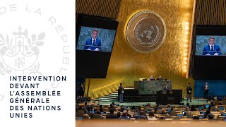 Intervention du Président de la République devant l’Assemblée générale des Nations unies [upl. by Lassiter69]