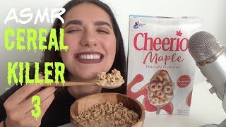 ASMR  New Cereal Mukbang 3 Cheerios Maple  CozyClouds [upl. by Enelak682]