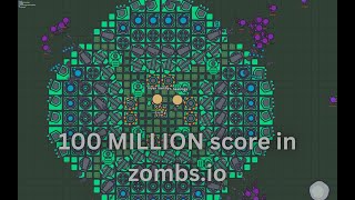 Getting to 100 MILLION score in ZOMBSIO [upl. by Bannerman]