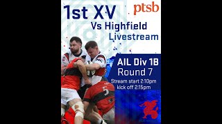 Old Wesley 1st XV vs Highfield RFC 1st XV [upl. by Edina836]