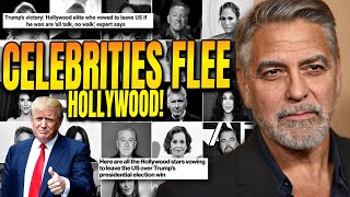 Celebrities FLEE America Hollywood BEGS Stars to Stay in United States After Election [upl. by Letreece]