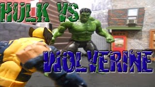 Hulk vs Wolverine Stop Motion Fight [upl. by Harley]