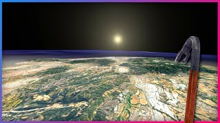 The Entire Planet At 11 Scale WITH  Some  Cities  Garrys Mod [upl. by Notsahc]