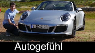 Porsche 911 GTS FULL REVIEW Targa road test amp Coupé Racetrack Facelift 20172018  Autogefühl [upl. by Fontes]