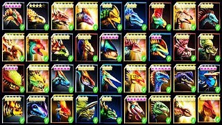 ALL MAX LEVEL 40 HERBIVORES JURASSIC WORLD [upl. by Idoc]