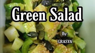 Green Salad  Grasya Cooking Time food salata [upl. by Kial]