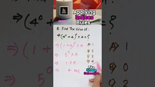 indices rules exponent shortsfeed shorts ytshorts viral trending explore education maths [upl. by Euhc434]