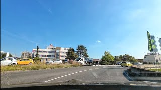 Driving in Germany from Bad Homburg to Weiterstadt on Autobhan A5 via Frankfurt Airport travel [upl. by Ylatfen]