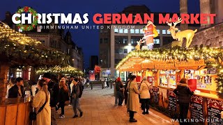 Early Christmas at Birminghams German Market 🎄 Walking Tour 4K  2024 [upl. by Asilehc]