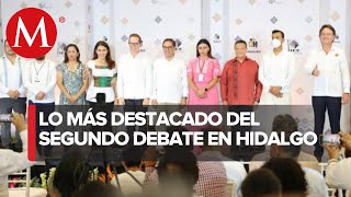 Candidatos a la gubernatura de Hidalgo dejan de lado ataques en el segundo debate [upl. by Reinke955]