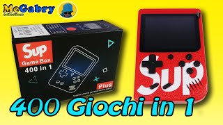 RETRO FCSUP GAME BOX PLUS 400 IN 1RETRO GAMINGMINI GAME BOY PORTATILE REVIEW CON MARIO BROS [upl. by Skell]