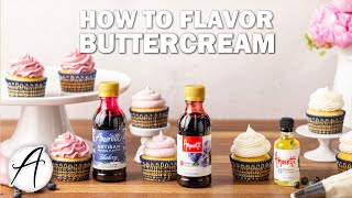 How to flavor Buttercream with Amoretti® Natural Artisan Compounds and Extracts Flavoring frosting [upl. by Tingey256]