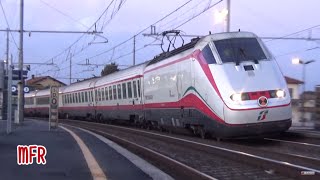 ADDIO E414 FRECCIABIANCA fra Roma Milano e Torino la TIRRENICA torna a viaggiare in Pendolino [upl. by Piane]