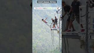 bungee jumping highest in india ♥️ Rishikesh [upl. by Alyhc]