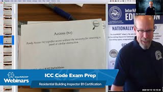 ICC Code Exam Prep Webinar for Residential Building Inspector B1 Certification [upl. by Nadiya830]