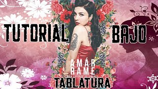 Mon Laferte Amárrame Tablatura Bajo [upl. by Lerrud856]