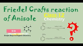 Friedel Craft’s reaction of Anisole Alkylation Acylation Organic Chemistry Class12 [upl. by Lyndell]