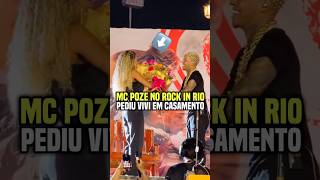 Mc Poze casou e levou seus filhos no Rock in Rio😱 mcpoze casamento funkbrasil [upl. by Able]