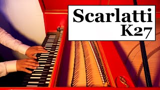 Scarlatti  Sonata k27  Harpsichord [upl. by Barger]