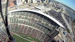 Team Fastrax Skydive Paul Brown Stadium UC Football [upl. by Xuaegram]