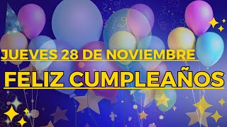 FELIZ CUMPLEAÑOS VIERNES 15 NOVIEMBRE [upl. by Kcirddot]