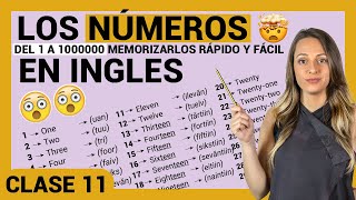 🚀🚀LOS NÚMEROS en INGLÉS del 1 al 1000000 👉🏼Pronunciación Inglés básico RÁPIDO y FÁCIL [upl. by Bowerman506]