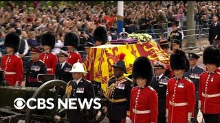 Procession of Queen Elizabeth IIs coffin to Westminster to lie in state  Special Report [upl. by Attekram2]