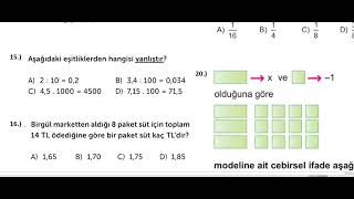 6 Sınıf Matematik 2 Dönem 1 Yazılı Soruları [upl. by Tema]