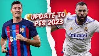 Update your PES 2021 game to 202223 Season  😍🔥 Tutorial [upl. by Nosdivad]