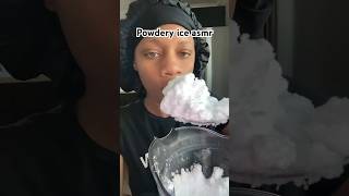 Powdery ice asmr iceeatingasmr crunchyfrost asmr iceeating eatingiceasmrsoft [upl. by Glenn]